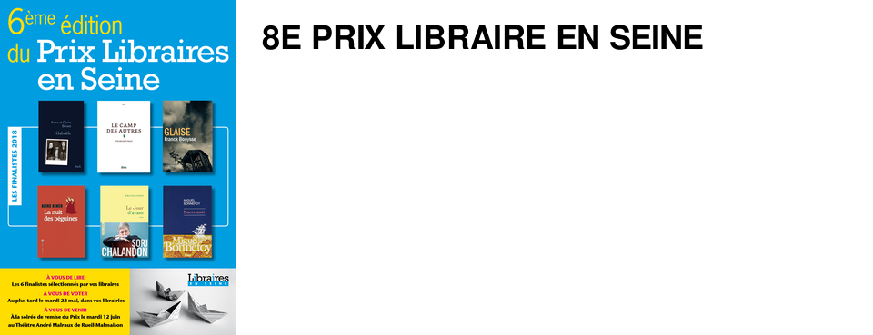 8E PRIX LIBRAIRE EN SEINE